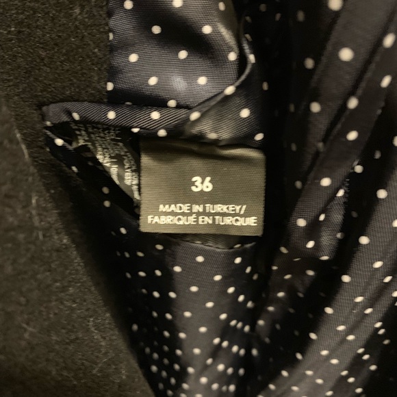 Club Monaco men’s black wool pea coat size 36 - Picture 5 of 6